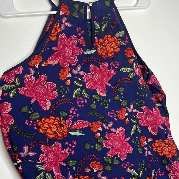 PaperMoon Anthropologie Floral Halter Flowy Tank Top Blouse - Picture 6 of 6